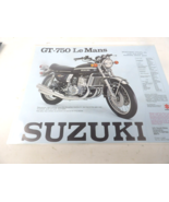 Suzuki GT-750 Le Mans / GT-550 Indy Sales Brochure - $17.82