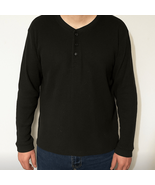 Brown Long Sleeve Henley Shirt 2XL - €8,47 EUR