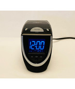 Timex clock radio T313B auto-set AM/FM dual alarm battery backup black w... - $12.00