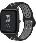 Amazfit BIP Silicone Soft Sport 20mm Band Smart Watch 1608 &amp; Charger 1st... - £19.39 GBP