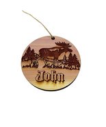 Customized Moose With your Name - Cedar Ornament - £15.36 GBP