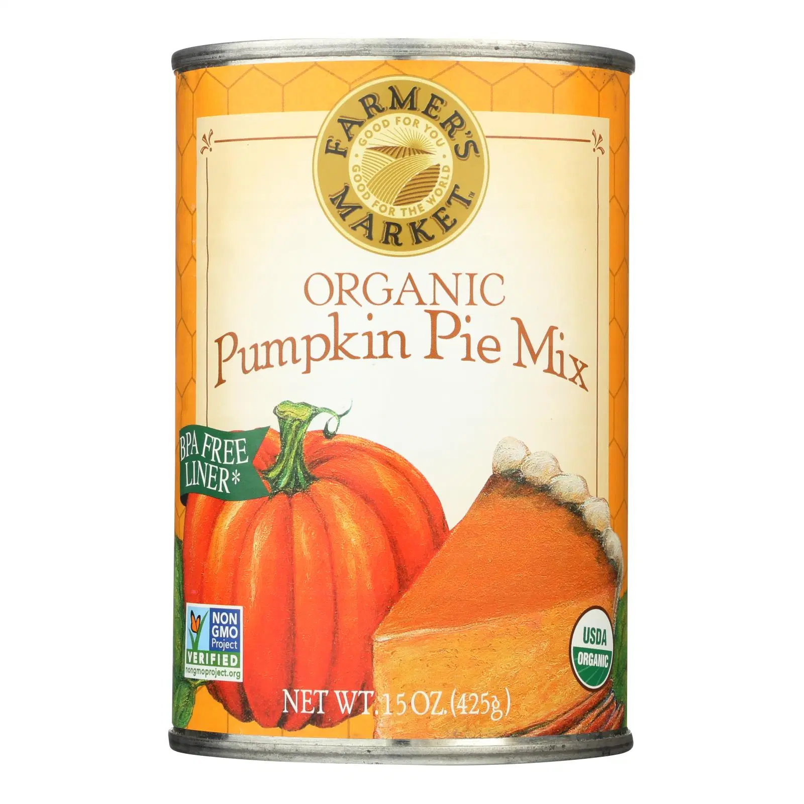 Farmer&#39;s Market Organic Pumpkin Pie Mix Filling, 15 oz Can, Case of 12. ... - $79.99