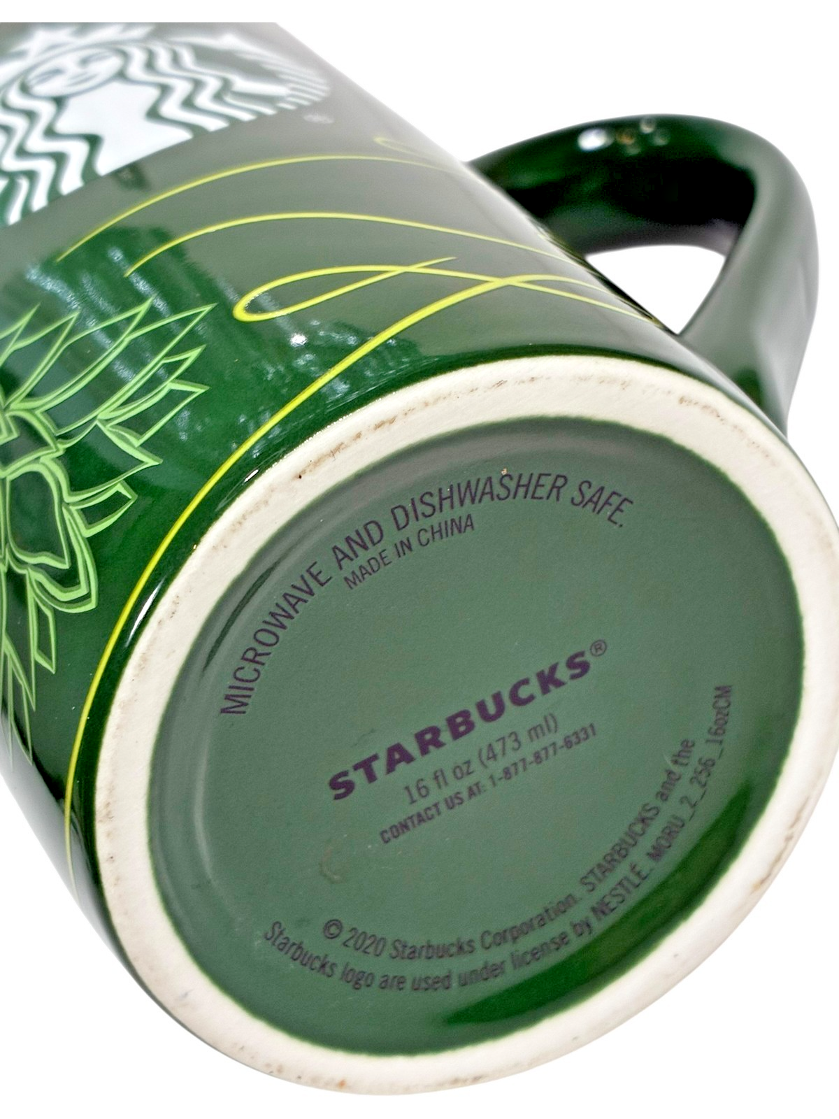 Starbucks Green Tall Holiday Christmas 2020 Logo 16oz Coffee Tea Mug Cup Item image 5