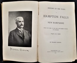 1640-1900 antique HAMPTON FALLS nh HISTORY biographical genealogy marriages rr - £97.34 GBP