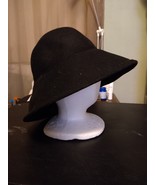 Bollman Black Flapper Cloche Polished 100% Wool Felt Hat - $543.99 MXN