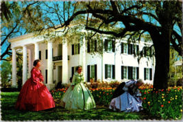 Vtg Postcard D&#39;evereux, Natchez, Mississippi, Greek Revival Architecture PM 1978 - £5.16 GBP