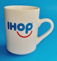 IHOP Smiley Face COFFEE MUG Restaurant Style Ivory Ceramic 100% Original Cup - £13.34 GBP