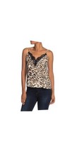 Socialite Brown Leopard Spaghetti Strap Camisole Lace Sleeveless Women Size M - £7.75 GBP