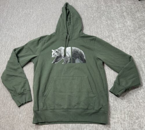 The North Face Hoodie Mens M Green Bear Sweatshirt Sweater Outdoor Hiking - $27.71