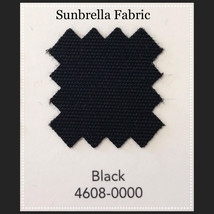 Sunbrella Fabric 46&quot; Wide Black #4608 2 Yards - £49.48 GBP