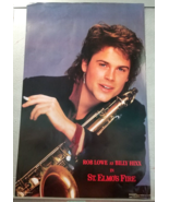 Rob Lowe St. Elmo&#39;s Fire Poster 1985 Saxophone Earring Billy Hix Mullet - £42.79 GBP