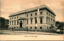 Library Building Fall River Massachusetts MA UNP Unused UDB Postcard B10 - £2.84 GBP