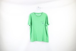 Vintage Ralph Lauren Mens Medium Faded Short Sleeve Pocket T-Shirt Kelly Green - £19.43 GBP