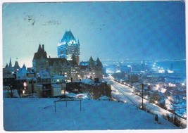 Postcard Chateau Frontenac In Winter Quebec City Canada - £2.28 GBP