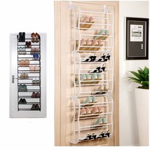 Over-The-Door Shoe Rack for 36 Pair Wall Hanging Closet Organizer Storage Stand - £43.14 GBP