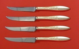 White Paisley by Gorham Sterling Silver Steak Knife Set 4pc HHWS  Custom 8 1/2&quot; - £223.46 GBP
