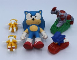 Lot Of 5 Sonic The Hedgehog Toys - 2 McDonalds Toys - 2 Tales - 1 Stretchy Toy - £8.15 GBP