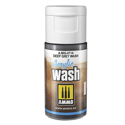 Ammo by MIG Acrylic Wash 15mL - Deep Grey - $14.94