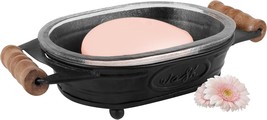 Autumn Alley Black Farmhouse Soap Dish For Bathroom – Fun Kitchen Soap T... - $30.97