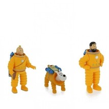 Tintin Capt. Haddock and Snowy set of 3 plastic Lunar astronautes figurines New - £23.66 GBP