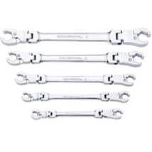 GearWrench 5 Piece Ratcheting Flex Head Flare Nut SAE Wrench Set - $311.49