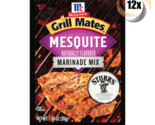 Full Box 12x Packets McCormick Grill Mates Mesquite Flavor Marinade Mix ... - $36.20