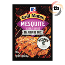 Full Box 12x Packets McCormick Grill Mates Mesquite Flavor Marinade Mix | 1.06oz - £28.87 GBP