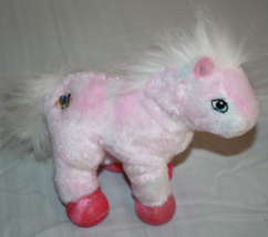 Webkinz Pink Pony Plush HM117 No Code Soft Toy Stuffed Animal Blue Sewn ... - $10.40