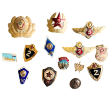 Lot 14 Vintage Soviet Russian Military Militia Police Pins Badge Insigni... - $37.74