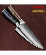 Chef Knife 7.5 Inch Blade Home Kitchen Slicing Tool Honeycomb Resin Hand... - $1,155.34 MXN
