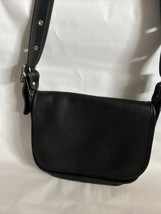 Vintage COACH Patricia&#39;s Legacy Black Leather Shoulder Crossbody Bag GOD-9951 D8 - £118.55 GBP