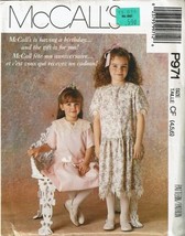 McCalls Sewing Pattern 91 Dress Girls Size 4-6 - $6.89