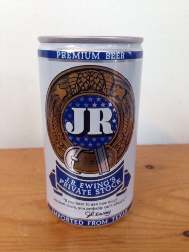 Primary image for Vintage Flat Pop Top Pull Tab Beer Can JR Ewing Private Stock Pearl Brewing