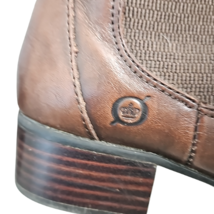 Born Womens Boots Brown Round Toe Size 6 Medium Pre-Loved Leather Upper B51406 image 6