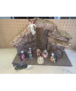 Vintage Moranduzzo Musical Nativity 9 Pc Set With Stable  With Original Box - $1,085.06 MXN