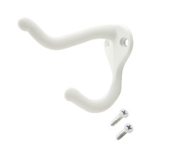 Everbilt White Coat and Hat Hook, 1 Piece, Screws Included - £6.25 GBP