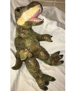 Dinosaur T-Rex Build A Bear BAB Plush Green Scales 18&quot; WITH Roaring sound - £11.15 GBP