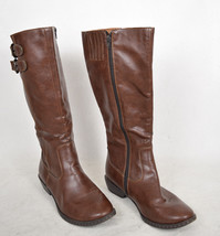 Born B.O.C. Ridding Boots Buckles Leather Brown Knee High 8 US - £23.87 GBP