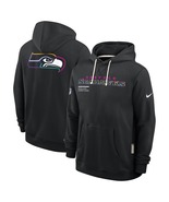 New Seahawks 2025 Crucial Catch Beat Cancer Sideline Hoodie for Seattle - Black - $1,170.71 MXN