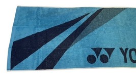 Yonex Sports Towel Blue Black Logo Tennis Badminton 16x39 New w/ Box image 3