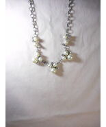 Vintage Rhinestone &amp; Pearl  Necklace (48) - $15.00