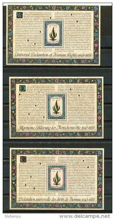 UN 1988 The complete set of all three offices(NY  Geneva &amp; Vienna) MNH (... - $2.97