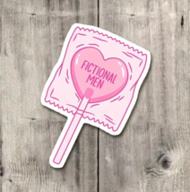 FICTIONAL MEN Pink Lollipop Sucker STICKER Book Boyfriend iPAD, Kindle, ... - $5.00