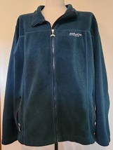 Patagonia Muluc Argentina Fleece Mens Zipper Pile Jacket Blue Green Large - $39.58