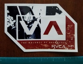 Authentic RVCA Sticker V A the balance of opposites WHITE NAVY RED 6&quot; x ... - £3.88 GBP