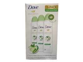 Dove Advanced Care Cool Essentials Dry Spray Antiperspirant Deodor 3Pk E... - £15.62 GBP