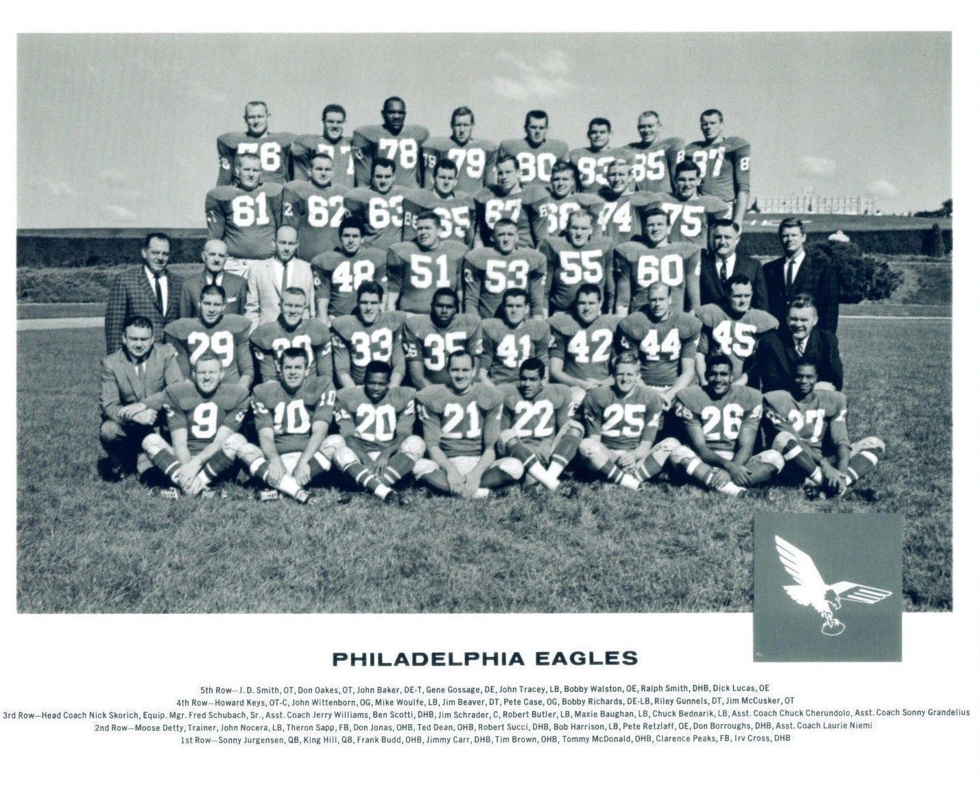 1962 PHILADELPHIA EAGLES 8X10 TEAM PHOTO FOOTBALL NFL PICTURE - $4.94