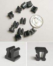 12pc TYCO HO Slot Car Track Side By Side + Bill Board CLIPS Fit Many Style Scale - $3.99