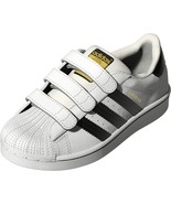 adidas Originals Unisex Kids Superstar CF Sneaker White/Black EF4838 Siz... - £38.04 GBP