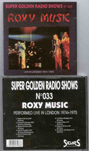 Brian Ferry &amp; Roxy Music - Live In London 1974 - 1975 - $22.99